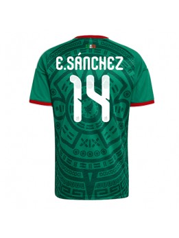 Mexiko Erick Sanchez #14 Replika Hemmakläder VM 2026 Kortärmad